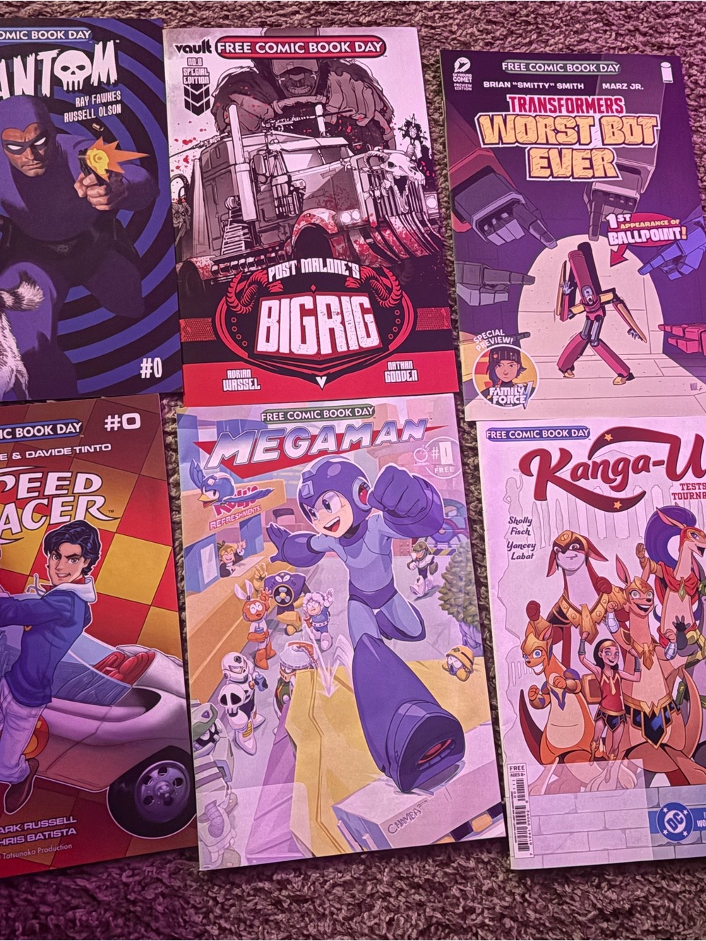 Free Comic Book Day Lot - Mega Man & Assorted Titles